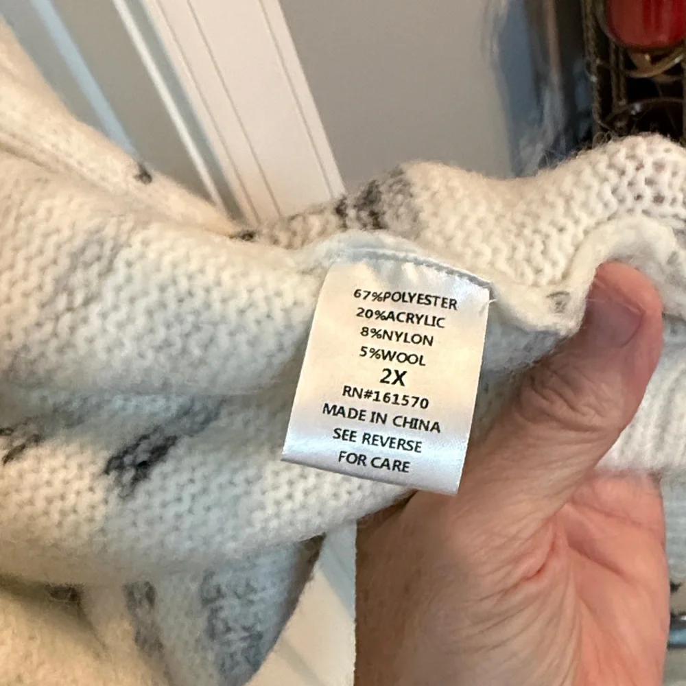 Haptucs Women's Cream and Black Cardigan - Picture 5 of 6
